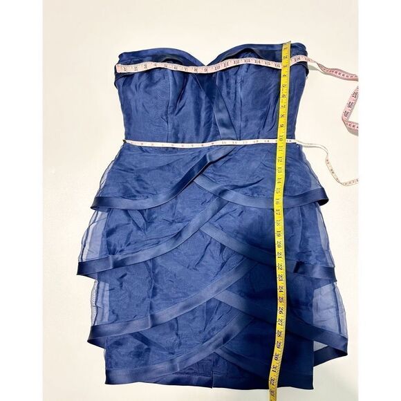 Fouy/Chov Couture New York Sweetheart Neck Mini Formal Cocktail‎ Dress Blue 8 - Picture 3 of 14